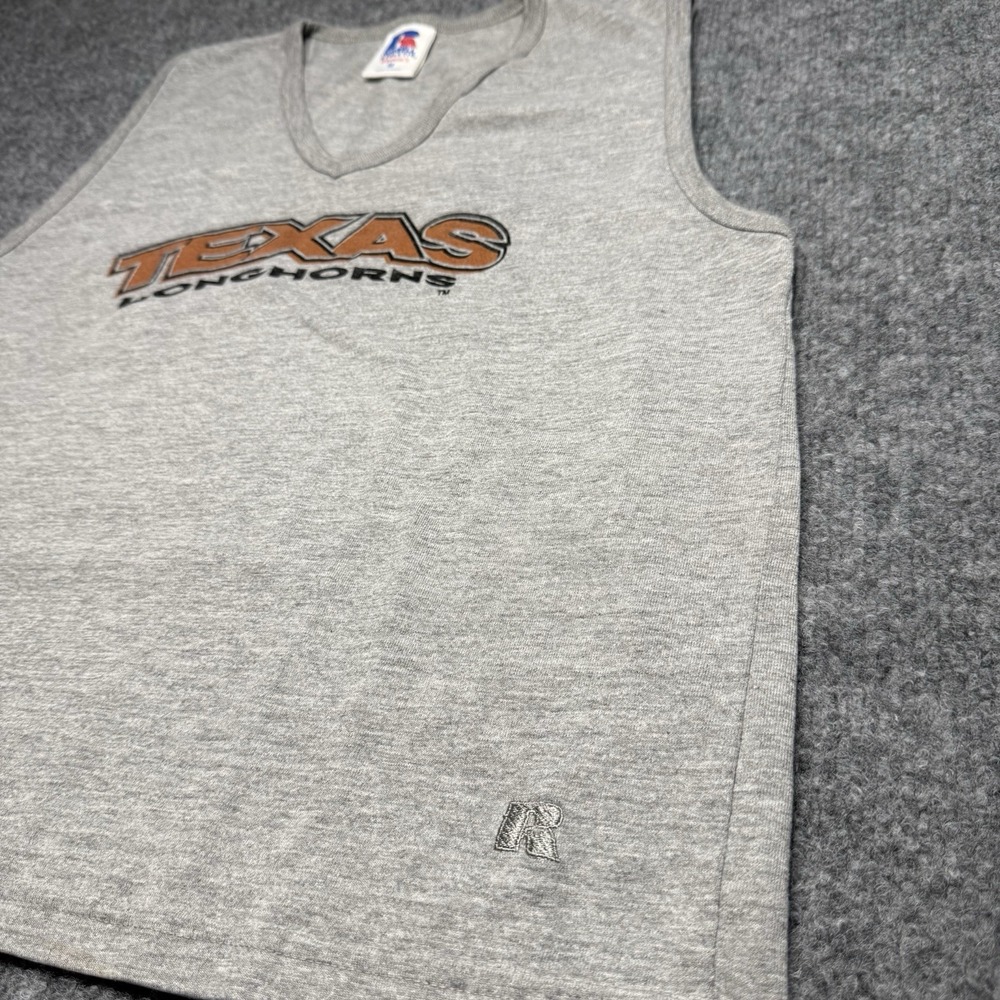 Vintage Russell Athletic women's Texas Longhorns sleeveless top in gray Size M - Picture 6 of 6